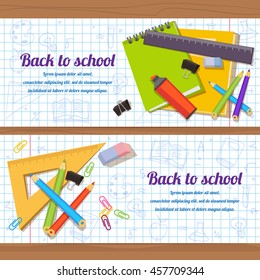 Vector illustration Back to school background