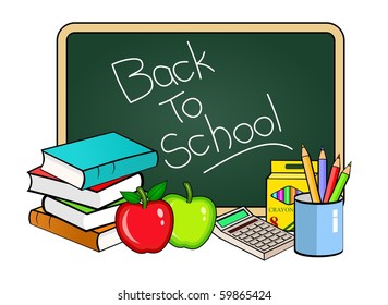Vector illustration of Back to school concept