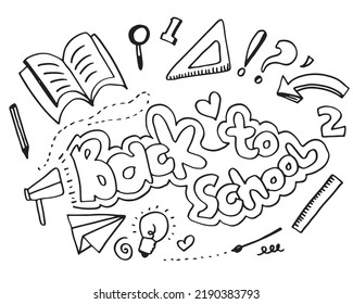 Ilustración vectorial de regreso a la escuela. Es bueno para envolver papel y fondos de pantalla del sitio web.