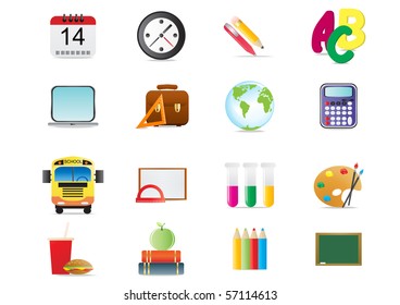 Vector illustration of back to school theme