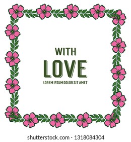 Vector illustration backdrop wreath for greeting card hand draw