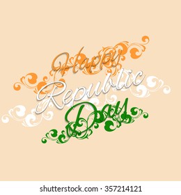 Vector Illustration or background for 26 January, republic day India