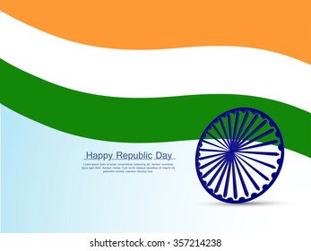 Vector Illustration or background for 26 January, republic day India