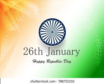Ilustración vectorial o fondo para el 26 de enero, día de la república India