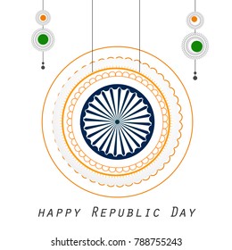 Vector Illustration or background for 26 January, republic day India