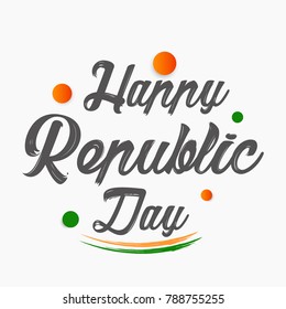 Vector Illustration or background for 26 January, republic day India