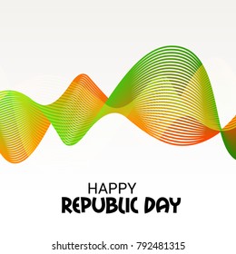 Vector Illustration of a background for 26 January Republic Day Celebration in India for the write indian constitution with Eps10 .