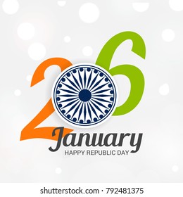 Vector Illustration of a background for 26 January Republic Day Celebration in India for the write indian constitution with Eps10 .