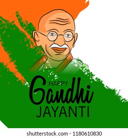  Vector illustration of a Background for 2nd October Gandhi Jayanti Celebration.