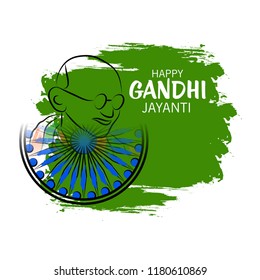  Vector illustration of a Background for 2nd October Gandhi Jayanti Celebration.