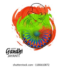  Vector illustration of a Background for 2nd October Gandhi Jayanti Celebration.