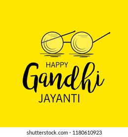  Vector illustration of a Background for 2nd October Gandhi Jayanti Celebration.