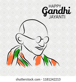 Vector illustration of a Background for 2nd October Gandhi Jayanti Celebration.