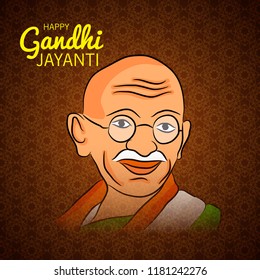 Vector illustration of a Background for 2nd October Gandhi Jayanti Celebration.