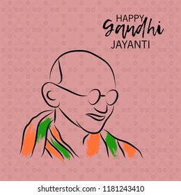 Vector illustration of a Background for 2nd October Gandhi Jayanti Celebration.