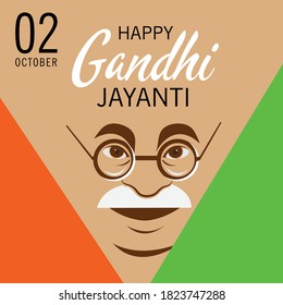 Imagen vectorial de un fondo para la celebración del 2 de octubre de Gandhi Jayanti.