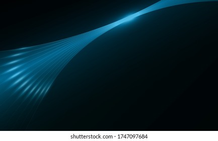 Vector illustration background 3D primitives realistic geometric in blue shine 