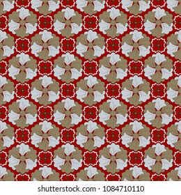 Vector illustration background of abstract decorative flowers. Abstract pattern of decorative flowers. Design elements for Scrapbook. Can be used for wallpapers, fills images, background, surface