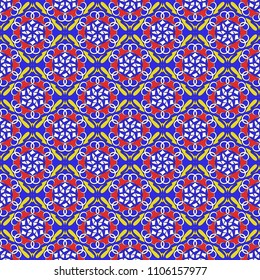 Vector illustration of a background of abstract decorative figures. Design elements for Scrapbook. Can be used for wallpapers, fills images, background, surface