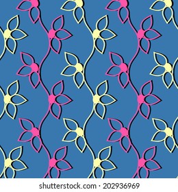 vector illustration background of abstract flowers