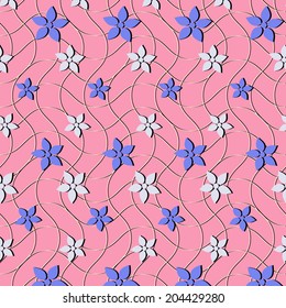 vector illustration background of abstract flowers