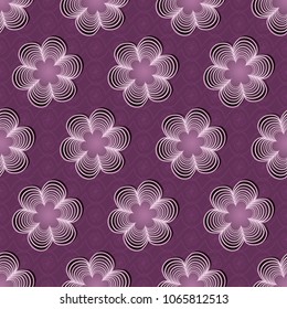  Vector illustration background. Abstract pattern of decorative flowers. Design elements for Scrapbook. Can be used for wallpapers, fills images, background, surface