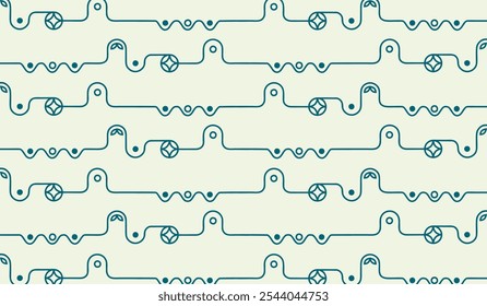 Plano de fundo de ilustração vetorial com design listrado estético.
