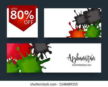 Vector illustration of a Background for Afghanistan Independence Day.