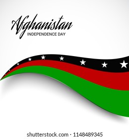 Vector illustration of a Background for Afghanistan Independence Day.