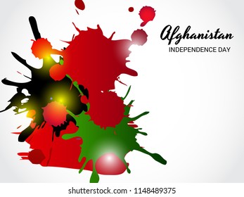 Vector illustration of a Background for Afghanistan Independence Day.