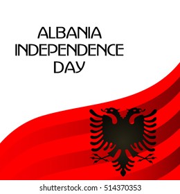 Vector illustration of a Background For Albania Independence Day.