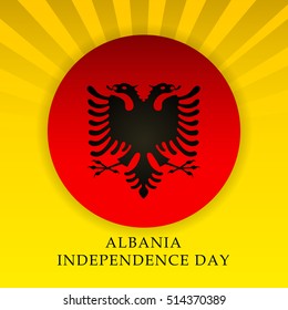 Vector illustration of a Background For Albania Independence Day.