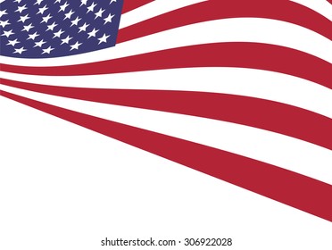 Vector illustration of background of American flag