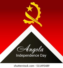 Vector illustration of a Background for Angola Independence Day.