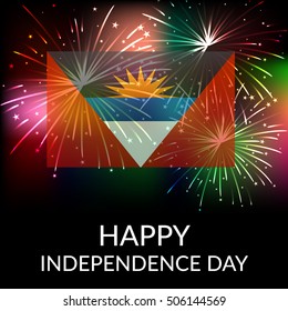 Vector illustration of a Background For Antigua and Barbuda independence Day.