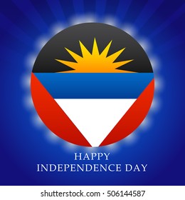 Vector illustration of a Background For Antigua and Barbuda independence Day.