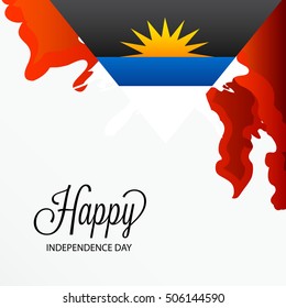 Vector illustration of a Background For Antigua and Barbuda independence Day.