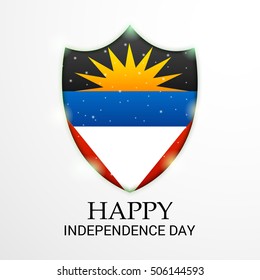 Vector illustration of a Background For Antigua and Barbuda independence Day.