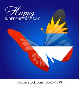 Vector illustration of a Background For Antigua and Barbuda independence Day.