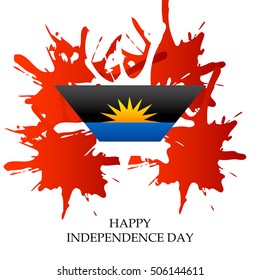 Vector illustration of a Background For Antigua and Barbuda independence Day.