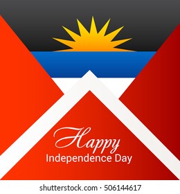 Vector illustration of a Background For Antigua and Barbuda independence Day.
