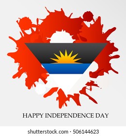 Vector illustration of a Background For Antigua and Barbuda independence Day.
