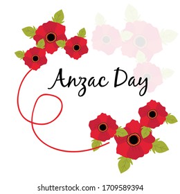 Vector illustration of a Background for Anzac Day