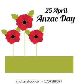 Vector illustration of a Background for Anzac Day