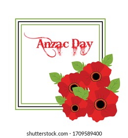 Vector illustration of a Background for Anzac Day