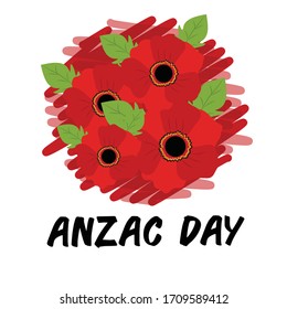 Vector illustration of a Background for Anzac Day