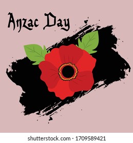 Vector illustration of a Background for Anzac Day