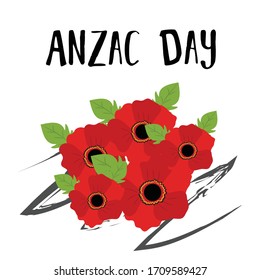 Vector illustration of a Background for Anzac Day