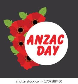 Vector illustration of a Background for Anzac Day