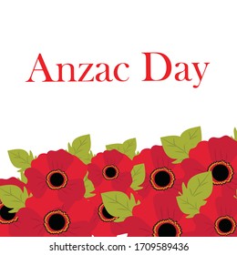 Vector illustration of a Background for Anzac Day